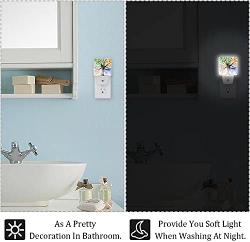 צבעי מים עץ לילה אורות תקע לתוך קיר ילדים הוביל מנורת לילה עבור תינוק משתלת חדר שינה אמבטיה מטבח מסדרון