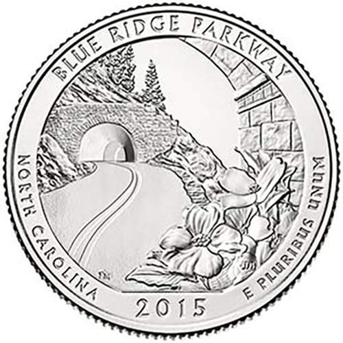 2015 S BU Blue Ridge Pkwy צפון קרוליינה הפארק הלאומי NP רבעון הבחירה Uncirulated Us Mint Mint