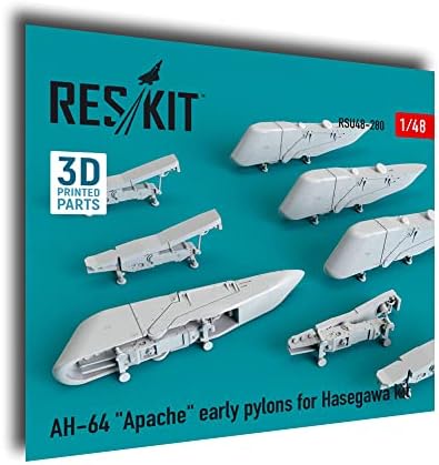 Reskit RSU48-0280 1/48 AH-64 אפאצ'י עמודים מוקדמים עבור ערכת הסגאווה 3D הדפסת
