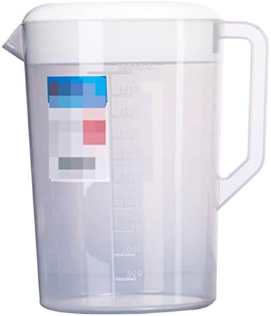 דויטול כוס מדידה גדולה עם מיכל אחסון משקאות בקנה מידה עם מכסה חום עמיד בפני מים קרים קנקן מיץ פלסטיק קנקן