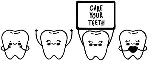 שיניים טיפול קיר מדבקות-נשלף מדבקת אמבטיה או רופא שיניים משרד. ציטוט שמור על השיניים שלך ומברשת שיניים