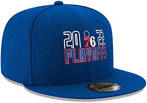 עידן חדש פילדלפיה 76 9 חמישים פלייאוף 2022 כובע סנאפבק, כובע מתכוונן