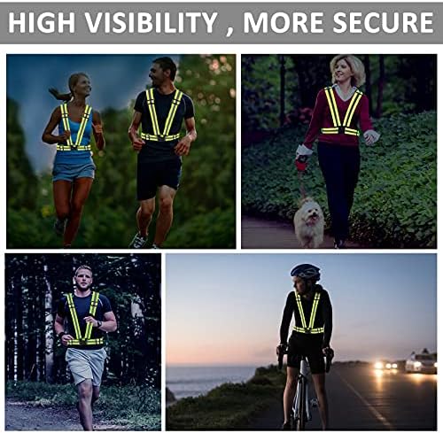 אפוד בטיחות רעיוני עם נראות גבוהה, קל משקל 10 חבילות לריצה, ריצה, הליכה לכלבים, רכיבה על אופניים