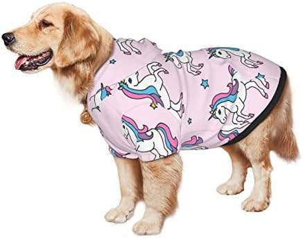 קפוצ'ון גדול של כלב חמוד-יוני-סן-כוכב-כוכב-ורוד סוודר חיות מחמד עם מעיל תלבושת חתולים רכה XX