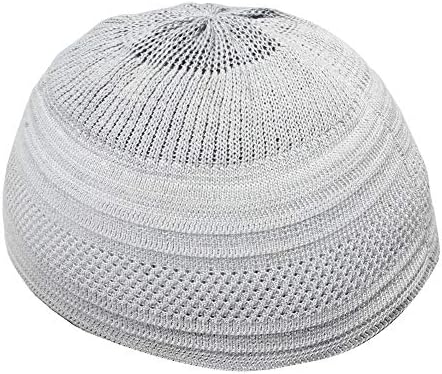 כסף אפור כותנה למתוח לסרוג קופי כובע גולגולת כובע-נוח-ייחודי עיצוב