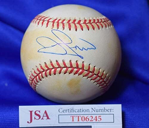 ג'ון פרנקו JSA COA החתימה הליגה הלאומית של החתימה על בייסבול חתום - כדורי חתימה
