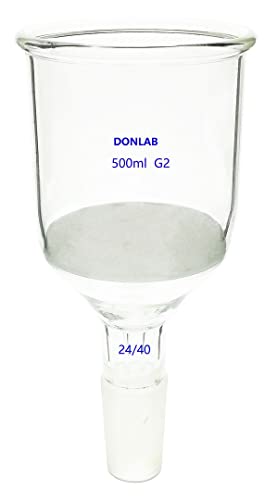 דונלאב אהה0152 זכוכית 150 מ ל משפך סינון בוכנר 24/40 מפרק קרקע עם דיסק מחורץ ז2 גודל נקבובית