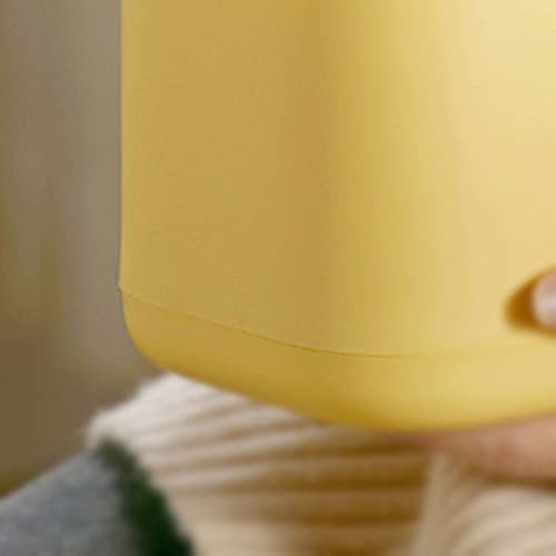 Allmro זבל קטן יכול 1 pc פח אשפה מלבני צהוב הוא קטן עם כיסוי שולחני פח פח משרדי סל משרד סל חמוד זבל