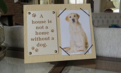מסגרת צילום עץ UNIDECO 4x6 - מתנות כלבים היפות הטובות ביותר קיר ושולחן שולחן 4 x6 מסגרות תמונה - החזק את 4
