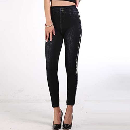 מכנסי ג'ינס של FQZWONG לנשים מותניים גבוהות מגפיים בגודל בגודל ג'ינס קולומביאני רזה ארוך הרמת ג'ינס ג'ין ג'ין