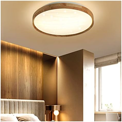 תאורת תקרה מתקן לעומק אור מודרני LED תאורת תקרת LED, מינימליסטי עץ אקרילי סומק תקרת תקרת תקרה לחדר שינה וסלון