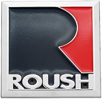 2 pcs Roush Metal Square R פנדר סמל תלת מימד מירוץ ספורט טורבו מכתב טורבו רכב שטח קופה קופה אוטומטית