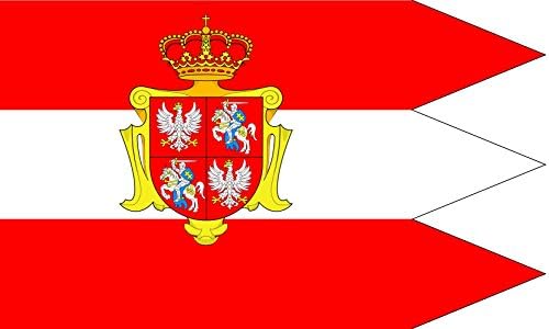 MAGFLAGS דגל גדול באנר מלכותי לא דגל של חבר העמים הפולני-ליטאי בתקופת שלטונו של בית וואסה 1587-1668