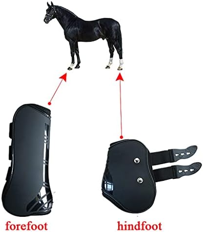 קדמי אחורי רגל מגפי מתכוונן סוס רגל מגפי סוסים קדמי אחורי רגל משמר רכיבה גיד הגנת סוס למשכן סד