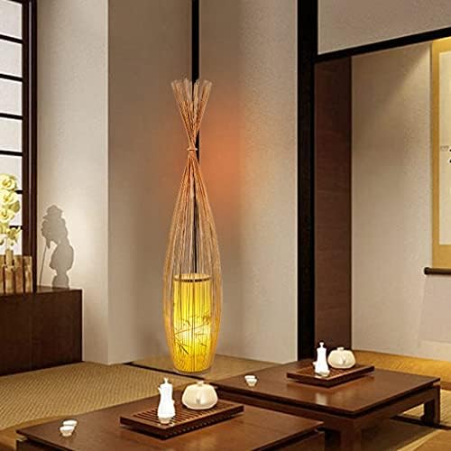 מנורת רצפה BHVXW סלון סלון מיטה ליד הזן רטרו רטרו יפנית אופנה יצירתית אור סביבה דקורטיבי