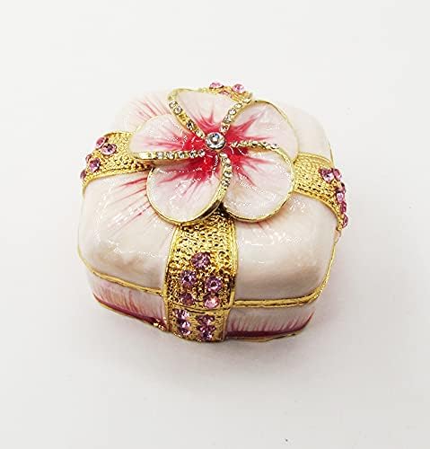 מתנת חתונה של Xilaizi מתנה מעשית מתנה מעשית אמייל צבוע ויהלום מלאכות מתכת משובצות קופסאות קופסאות תכשיטים
