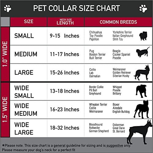 צווארון כלבים אבזם צווארון בטיחות אבזם פורד מוסטנג שחור לוגו לבן שחור, רוחב 1.5 - מתאים צוואר 18-32 - גדול