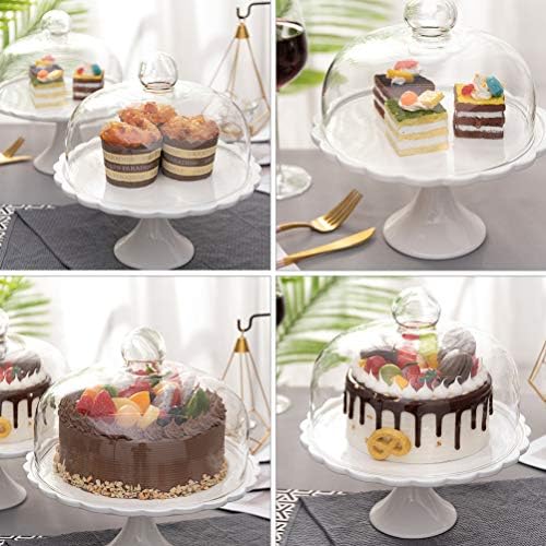 עוגה עומדת מעמד עוגת לוח גבינה עם עוגת כיפת זכוכית עוגת עוגת עוגת עוגת עוגות עוג