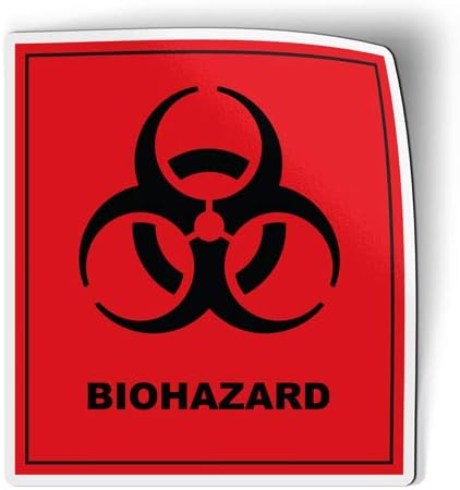 שלט Biohazard - מגנט גמיש למקרר, ארונית - 6