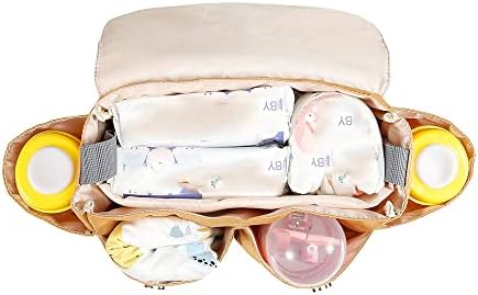 בעמ טיולון לתינוקות תיק תלייה ניילון טיולון תיק מארגן תיק עגלה ניידת תיק טיולים לתינוקות עם מספר כיסים