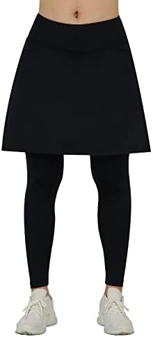 חצאית אתלטית של Bele Roy עם חצאית חצאית חצאית לנשים עם כיס
