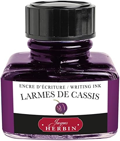 J. Herbin Fountain Penk Ink - 30 מל בבקבוקים - Larmes de Cassis
