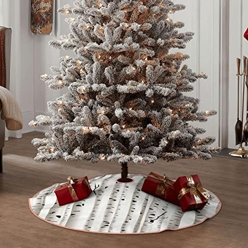 עץ ליבנה לשנה החדשה עץ חג המולד חצאית עץ עץ עץ גודל גודל 30/36/48 אינץ '