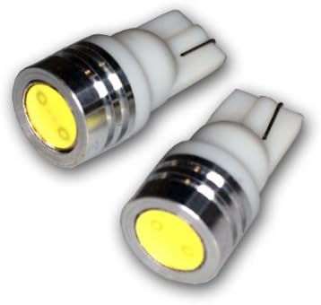 TuningPros LEDFSM-T10-WHP1 סמן צד קדמי נורות LED נורות T10 טריז, סט גבוה של LED LED 2-PC