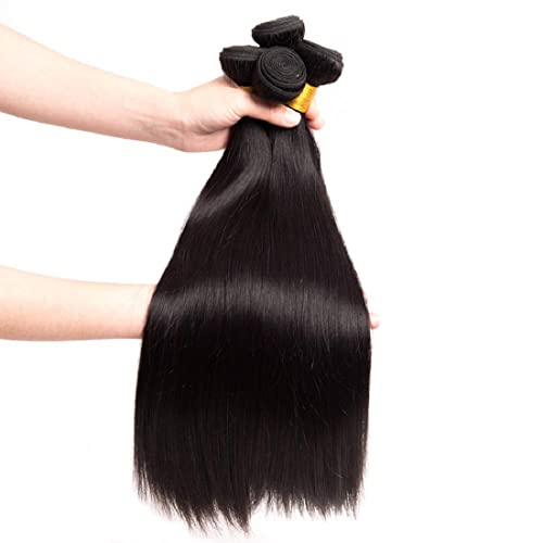 שיער טבעי חבילות ברזילאי ישר חבילות שיער טבעי טבעי שחור שיער 3 חבילות לנשים כיתה 8 א טבעי ישר שיער חבילות