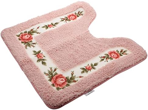 שטיח רחיץ רחיץ אזור שטיח בצורת אסלת אמבטיה שטיחים: רך סופג ללא קווי מתאר שטיחי אמבטיה מחצלות עבור