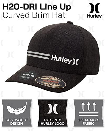 כובע הבייסבול של הארלי לגברים - H2O -DRI קו מעוקל כובע מצויד