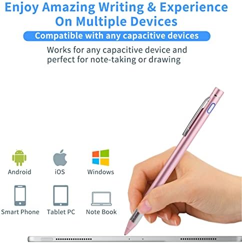 עיפרון חרט לאייפון 12/13/14 Pro Max Pen, Minilabo Touch Screens Active Stylus עט דיגיטלי עם 1.5 ממ עט סטייליסט
