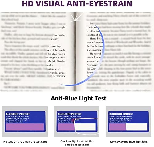 משקפי קריאה לנשים גברים, כחול אור חסימת קריאת משקפיים מתכת חצי מסגרת מחשב קוראי אנטי אולטרה סגול
