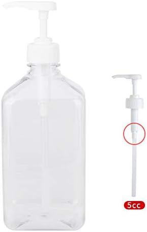 בקבוקי פלסטיק לסחוט, 56 עוז פשוט משאבת לחץ בקבוקים ריקים סירופ קטשופ רטבים מיכלי תבלין לסחוט בקבוק, בקבוקי