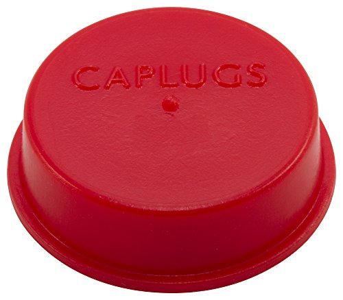 Caplugs 99394284 כובע ותקע מחודד מפלסטיק. T-9S, PE-LD, CAP OD 0.678 מזהה תקע 0.765, אדום