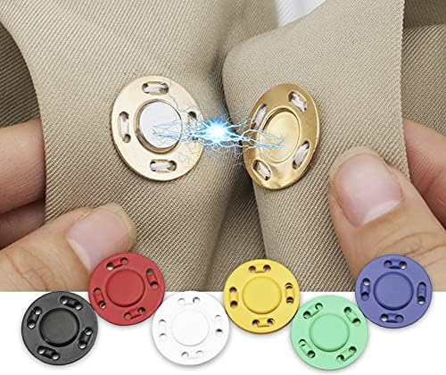 Mahavimoksa 20 ממ/0.65 מעיל מגנטי כפתור הצמד כפתור תפירה נסתרת נסתרת בכפתור אטב לבגדי DIY לבוש תפירה תיק