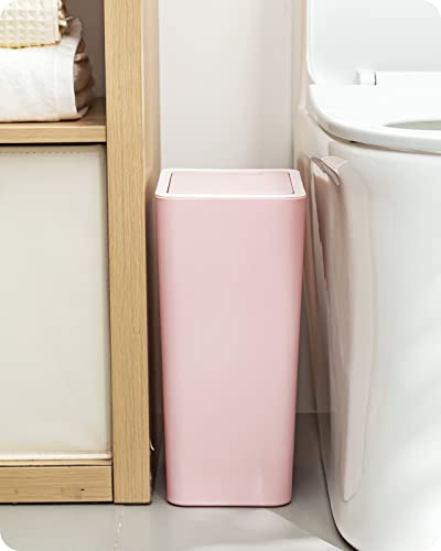 אשפה קטנה עם מכסה פסולת סל אמבטיה אשפה יכול במעונות חדר יסודות לחדר שינה, משרד, מכללת-2.1 גלון
