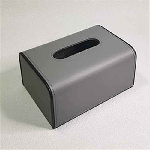Llly אנטי-קצה מעוגל קלאסי קלאסי בשחור לבן קופסת עור אפור ביתי קופסת חדר אוכל בציור קופסת נייר