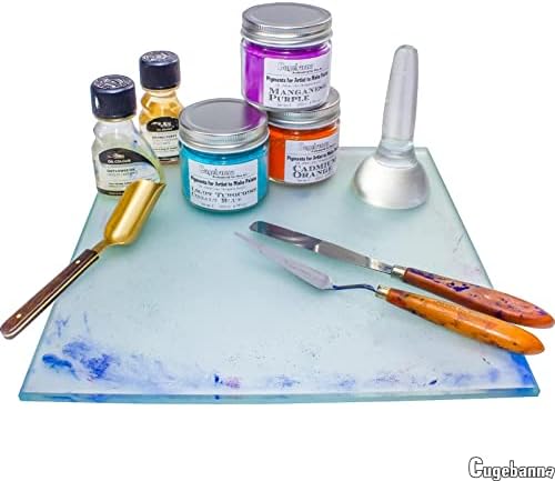 פיגמנטים יבשים עבור אמן לייצור צבעים, שמן, צבעי מים, טמרה, אקריליק וכו '.18 צבעים אריזת צנצנות זכוכית, אריזת