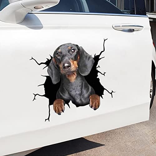 מדבקות מכוניות של איקאסוס, מדבקות מכוניות כלבים חבילה של מדבקות רכב מדבקות מכוניות 4,3D לכלב, מדבקות