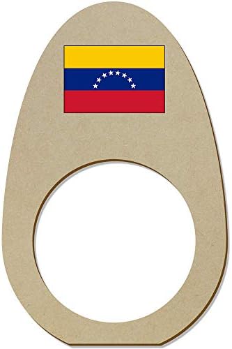 Azeeda 5 x 'דגל ונצואלה' טבעות מפיות מעץ