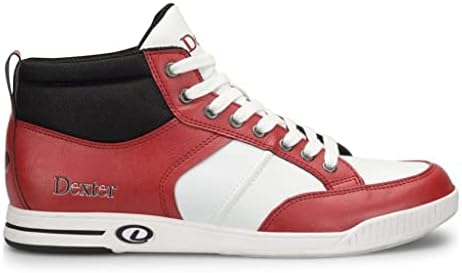 Dexter Mens Dave Hi -Top Bowling נעלי - אדום/לבן/שחור