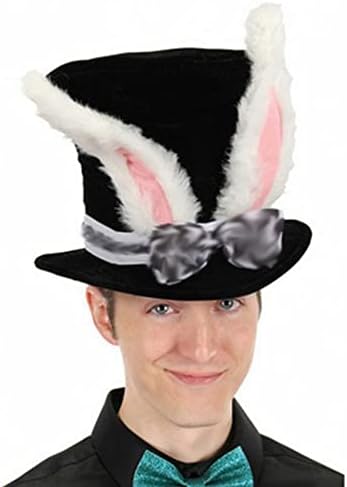 Dbylxmn קטיפה ארנב אוזן לבנה כובע פסחא קוספליי כובע פסח