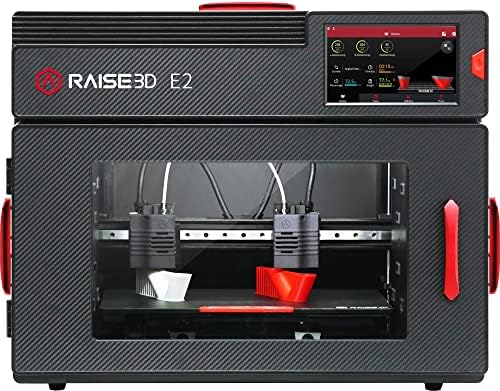 מדפסת תלת מימד שולחן עבודה של Raise3D E2-כולל IDEX, פילוס מיטה אוטומטית, כיול קיזוז בסיוע וידאו, שחזור אובדן