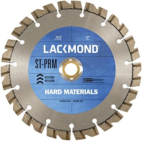Laskmond ST -PRM חומרים קשים רטובים/יבשים מסור מסור - 9 כלי חיתוך פני השטח עם שפה מפולחת של Notch -Turbo לחיתוך
