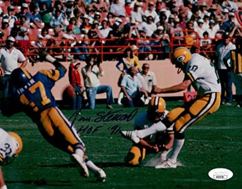 ג'אן סטנרוד חתום חתימה 8x10 Photo Packers בועט FG JSA AB54781 - תמונות NFL עם חתימה