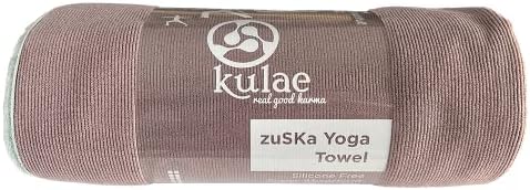 Kulae Zuska Premium Premium מגבת יוגה חמה ללא החלקה, מיקרו-סיבר עבה וסופג לכל סוגי היוגה והכושר, 72 x 24