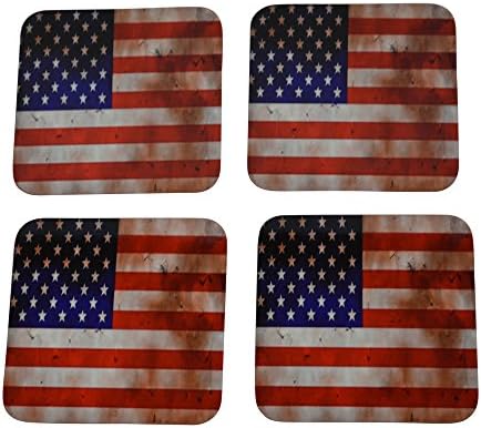 פטריוטי ארהב דגל רכבת משקה סט מתנה של ארצות הברית של אמריקה ביתי בר בר ברט