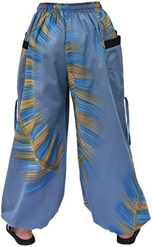 מכנסי הרמון מצוירים ביד Siamrose מכנסי יוגה מכנסיים גברים נשים רצות עם אורך מתכוונן 2 כיסים