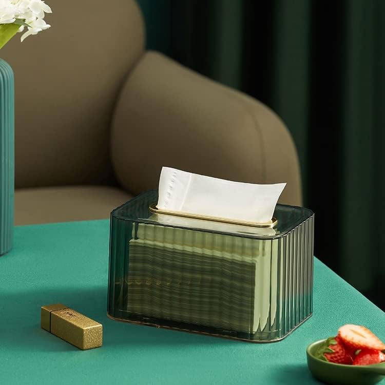 קופסת רקמות ביתית של גרטד שולחן עבודה שקוף קופסת רקמות שולחן עבודה קופסת אחסון נייר סלון (צבע: A, גודל